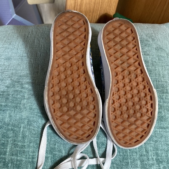 Vans Skate Shoes Floral Canvas Black Suede - Picture 7 of 11